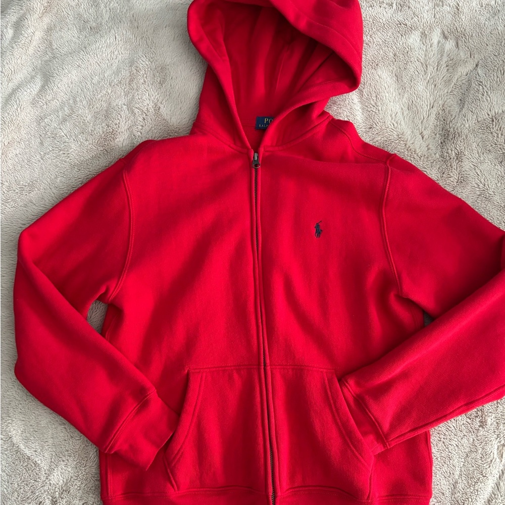 Polo by Ralph Lauren Kids Red Full-Zip Hoodie